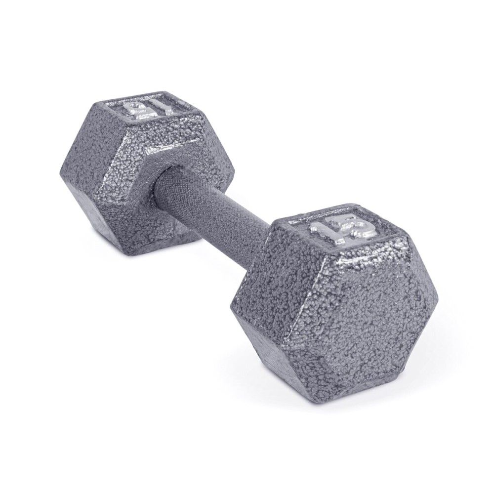 CAP Barbell Cast Iron Hex Dumbbell, Single, 15 lb
