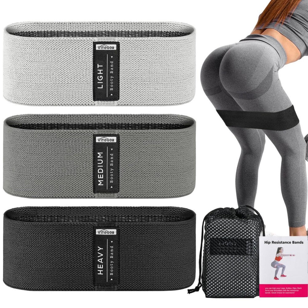 Resistance Bands for Working Out, 3 Levels Booty Bands Set, Exercise Bands for Women Legs and Butt, Yoga Starter Set