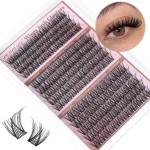 Medium Lash Clusters Short Wispy C Curl Eyelash Clusters 12-16MM Individual Eyelashes Natural Cluster Eyelash Extensions Natural Looking Cluster Lashes by Geeneiya (C Curl,12-14-16)