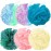 Amazerbst loofah,Shower loofah loofah Sponge,Sponge Body Scrubber for Women and Men (Grey Green Blue White Pink Yellow)