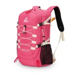 Bseash 40L Waterproof Hiking Camping Backpack with Rain Cover, Outdoor Sport Travel Bag Daypack for Climbing Skiing Cycling (Pink)