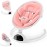 BabyBond Baby Swings for Infants, Bluetooth Infant Swing with Music Speaker, 3 Seat Positions, 5 Point Harness Belt, 5 Speeds and Remote Control - Portable Baby Swing for Indoor and Outdoor (Pink)