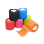 FriCARE Self Adhesive Bandage Wrap, Medical Tape in First Aid Kit, Cohesive Bandages for Wounds Sport Vet, 2 Inches X 5 Yards 6 Rolls, Sporty