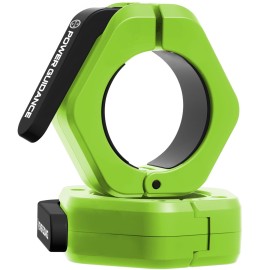 POWER GUIDANCE Barbell Collars Barbell Clips, ONLY for 2 inch Olympic Barbell Clamps, Weight Clamps Quick Release Barbell Collar for Olympic Lifts and Strength Training (Apple Green)