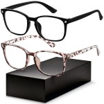 Gaoye Blue Light Blocking Glasses - Fashion Square Eyeglasses, Anti UV Ray Computer Gaming Glasses Blue Blockers for Women/Men