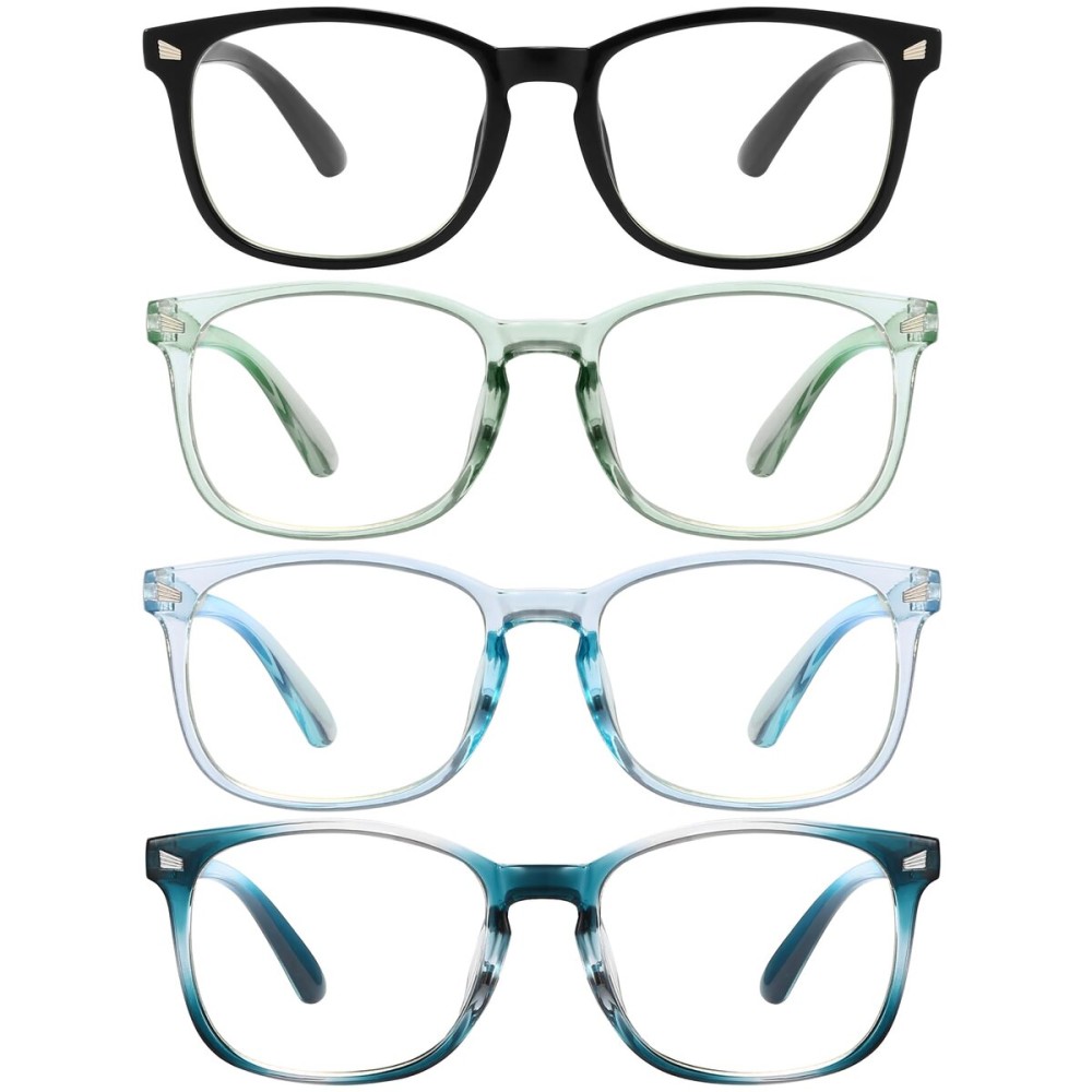 MIGSIR Blue Light Blocking Glasses for Computer Gaming, Fashion Fake Helps Reduce Screen Fatigue Eyeglasses for Women Men