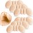 6 Pairs Heel Pads Women for Loose Shoes, Heel Grips Make Shoes Fit That are Too Big for Men, Heel Cushions Shoe Filler for Heel Pain Relief, Blisters (Beige)