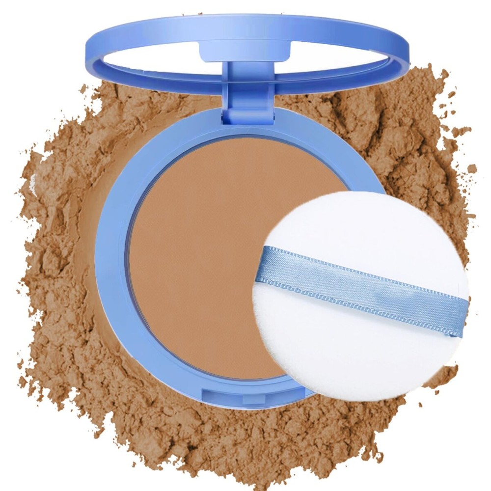 NAISSIYA Oil Control Face Pressed Powder,Matte Smooth Flawless Setting Powder Makeup,Waterproof Long Lasting Finishing Powder,Cruelty Free Lightweight Face Cosmetics,0.35Oz(CAPPUCCINO)