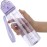 OLDLEY 17oz Kids Water Bottle for school Girls Boys, Motivational Water Bottles With Silicone Straw, Leak-Proof Tritan BPA-Free, Reusable water bottles for kids, Amethyst