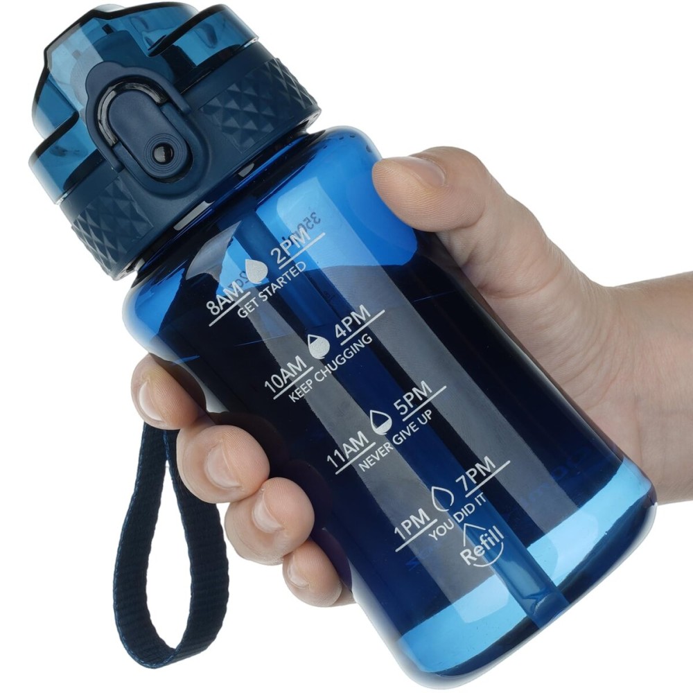 OLDLEY 12oz Kids Water Bottle for School - Motivational With Silicone Straw, Leak-Proof Tritan BPA-Free, Reusable for Girls Boys, Cherry Blossom