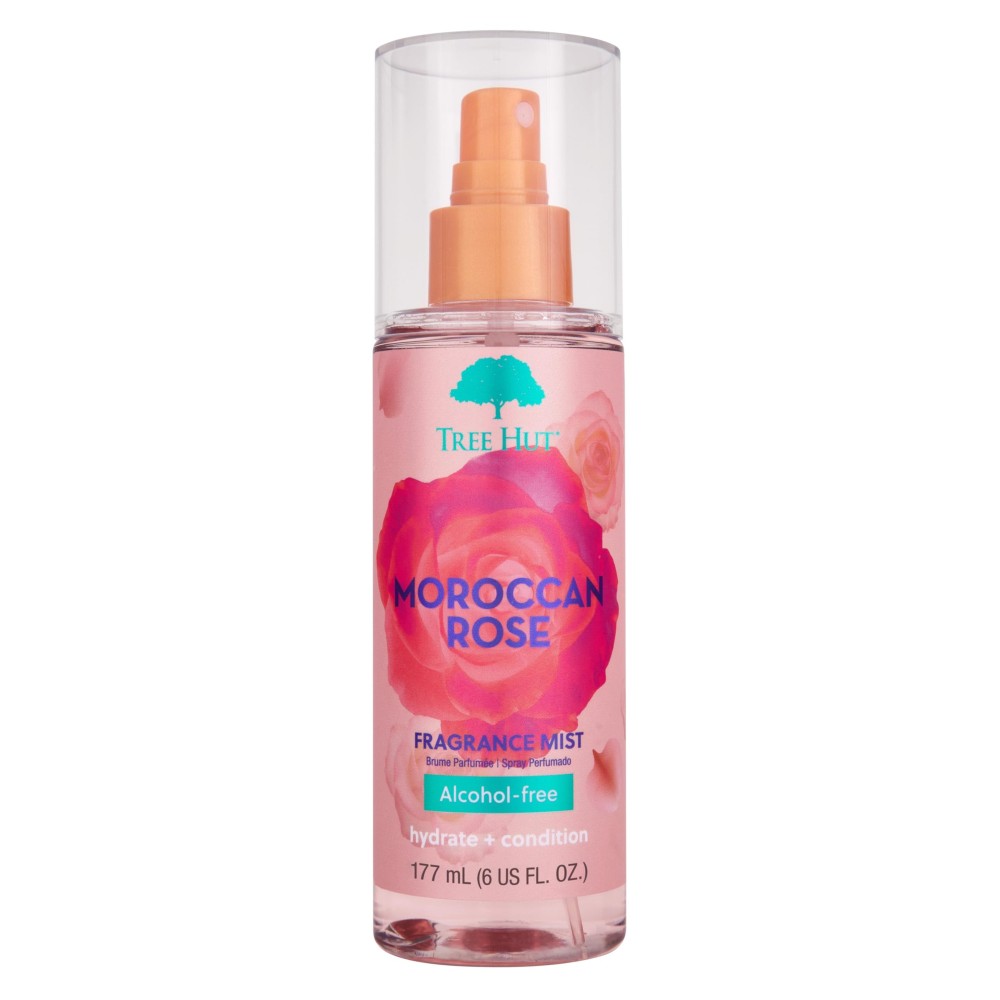Tree Hut Moroccan Rose Fragrance Mist, Refreshing Body Spray with Light Floral Scent for Women, Layer with Favorite Scents, Holiday Gift & Stocking Stuffer, 6 fl oz
