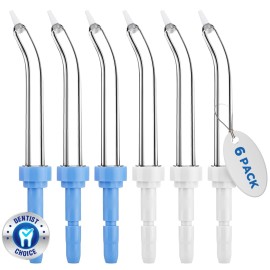 Oralphi for Waterpik Replacement Heads, Replacement Tips for Waterpik Water Flosser, Suitable for Waterpik Accessories Replacement Tips, for PP-100E(6 Periodontal Tips)