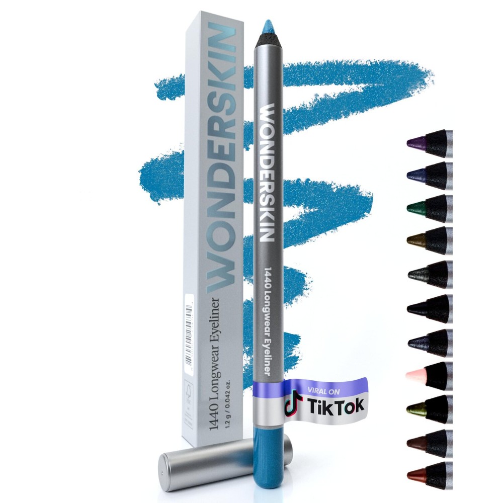 Wonderskin 1440 Longwear Pink Eyeliner Pencil, 3 Pack - Waterproof, Sharpenable Eyeliner Pencil & Smudge Proof Pink Eye Liner Pencils (Icing)