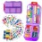 iouwei Large Pill Organizer with Medicine Labels - 7 Day Travel Daily Container, Mini Medication Storage Case (Purple, 161 Labels)