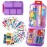 Pill Organizer with Medicine Labels Travel Daily Pill Container Mini Medication Organizer Storage Pill Organizer Travel Essentials Pill Case 7 Day (Purple& 161 Lables)