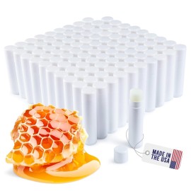 BELLADONNA Lip Balm Bulk Unlabeled - Made in USA Bulk Chapstick - Natural Ingredients Vitamin E Shea Butter - Custom Chapstick Bulk For Party & Wedding Favors (100 Count, Honey)