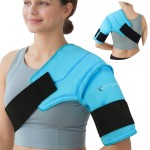 Comfytemp FSA Wearables Shoulder Ice Pack Wrap for Injuries Reusable Gel, Physical Rotator Cuff Cold Therapy Arm Shoulder Sleeve for Pain Relief, Fracture, Arthritis, Surgery, Recovery, HSA Item (S/M)