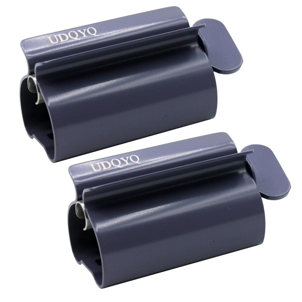 Toothpaste Squeezer - Metal Tube Squeezer Stainless Steel Tube Wringer UDQYQ Toothpaste seat Holder Stand (Gray)