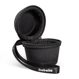 Babelio Portable Travel Case for Babelio Pocket Mini White Noise Machine, Double Stitch Zipper - Perfect for Traveling (CASE ONLY - Textile Black)
