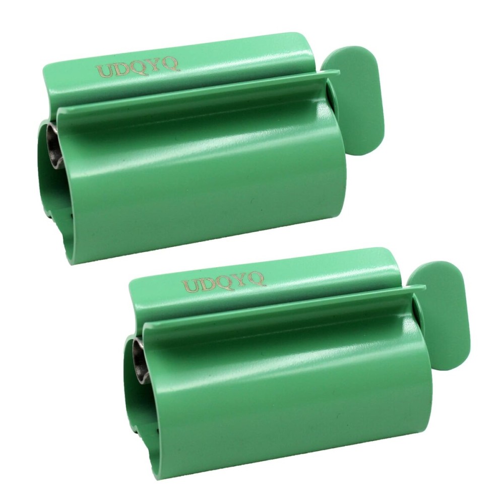 Toothpaste Squeezer - Metal Tube Squeezer Stainless Steel Tube Wringer UDQYQ Toothpaste seat Holder Stand (Green)