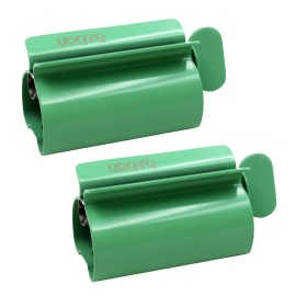 Toothpaste Squeezer - Metal Tube Squeezer Stainless Steel Tube Wringer UDQYQ Toothpaste seat Holder Stand (Green)