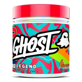 GHOST Legend Pre-Workout Powder, Orange Cream - 30 Servings - Pre-Workout for Men & Women with Choline, L-Citrulline, & Beta Alanine for Energy & Focus