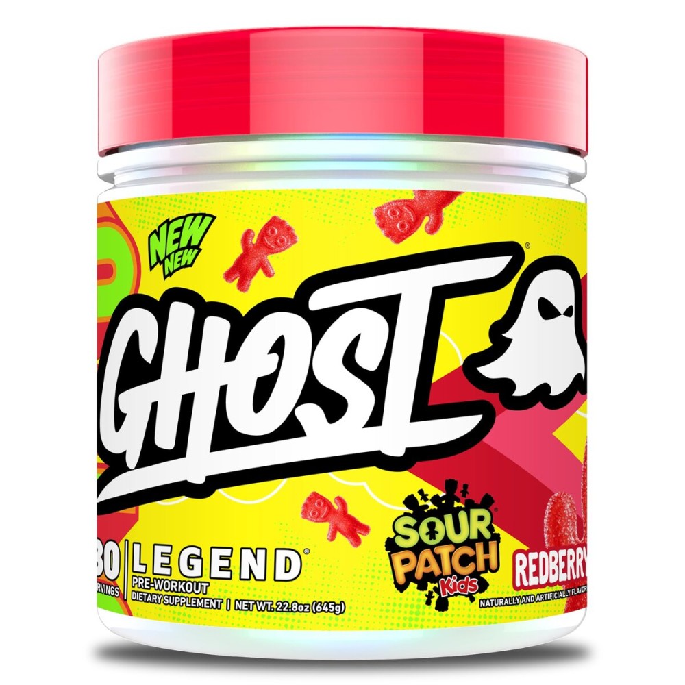 GHOST Legend Pre-Workout Powder, SPK Redberry - 30 Servings - Pre-Workout for Men & Women with Choline, L-Citrulline, & Beta Alanine for Energy & Focus