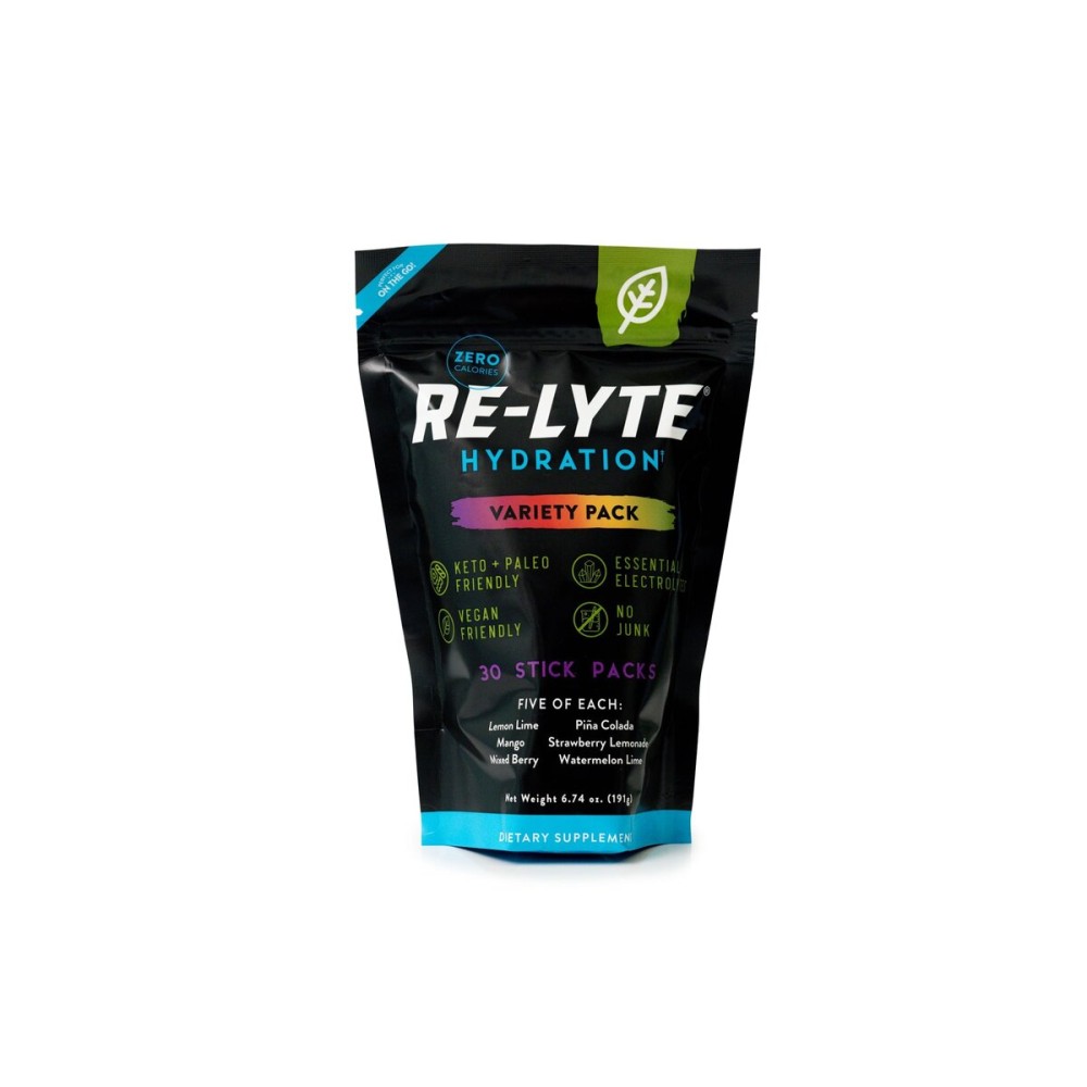 REDMOND Re-Lyte Hydration Electrolyte Powder Mix, Variety Pack, 30 Stick Packs