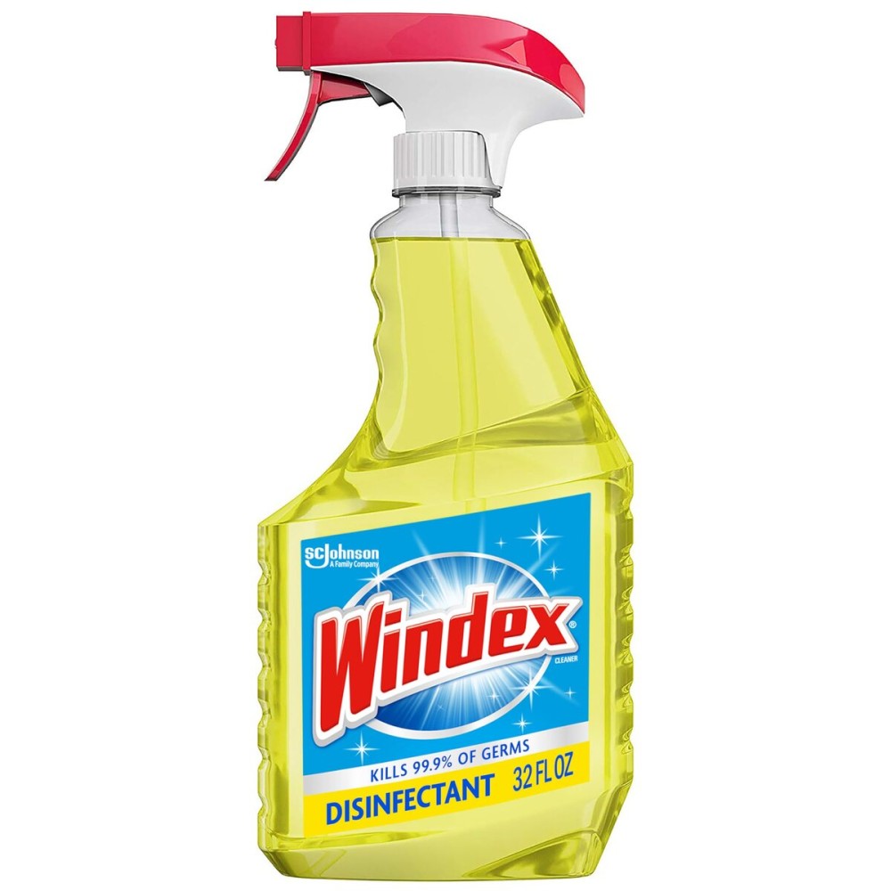 Windex Multipurpose Cleaner Disinfectant Spray Bottle, Packaging Designed to Prevent Leakage and Breaking, Surface Cleaning Spray, Citrus Fresh Scent, 32 Fl Oz