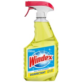 Windex Multipurpose Cleaner Disinfectant Spray Bottle, Packaging Designed to Prevent Leakage and Breaking, Surface Cleaning Spray, Citrus Fresh Scent, 32 Fl Oz