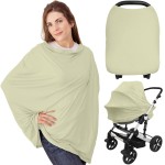 KeaBabies Nursing Cover, Breastfeeding Cover for Women - Baby Car Seat Canopy Girl, Boy, Multi-Use Baby Carseat Canopy, Breastfeeding Essentials for Nursing, Breathable, Lightweight & Soft (Pistachio)