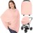 KeaBabies Nursing Cover, Breastfeeding Cover for Women - Baby Car Seat Canopy Girl, Boy, Multi-Use Baby Carseat Canopy, Breastfeeding Essentials for Nursing, Breathable, Lightweight & Soft (Sakura)