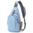 G4Free Sling Bag RFID Blocking Sling Backpack Crossbody Chest Bag Daypack for Hiking Travel (Light Blue)