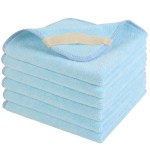SINLAND Microfiber Facial Cloths Fast Drying Washcloth 12inch x 12inch Absorbent Face Wash Cloth Soft Makeup Remover Cloths