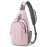 G4Free Sling Bag RFID Blocking Sling Backpack Crossbody Chest Bag Daypack for Hiking Travel (Pink)