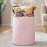 YOUDENOVA Woven Rope Laundry Hamper, 58L Tall Luandry Basket, Baby Nursery Hamper for Blanket Storage in Bedroom-Large-Pink