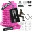 Brobantle Battle Rope 1.26 Inch Diameter,Pink 30FT Exercise Workout Ropes for Home Gym Heavy Weighted Training Rope for Working Out