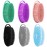 Soft Silicone Body Scrubber 6 PCS Silicone Body Shower, Silicone Loofah 2 in 4 Bath and Shampoo Brush, Body Scrubber Shower Cleaning Exfoliating Use for Sensitive Skin, Lather Well