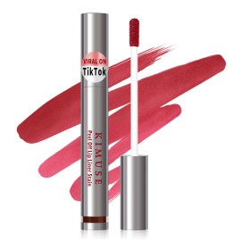 KIMUSE Peel Off Lip Liner Stain, Long Lasting Lip Tint Stain, Waterproof, Transfer-Proof, Highly Pigmented Color Lip Stain Liner, Matte Finish