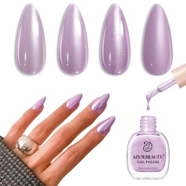 AZUREBEAUTY Dreamy Purple Nail Polish- Quick Dry, Long-Lasting, Natural Glossy Finish for DIY Manicure & Nail Art, Salon Quality, 10ml for Women