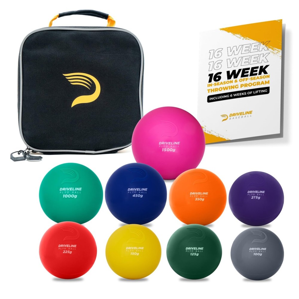 Driveline Baseball PlyoCare Balls - Weighted Pitching Training Balls + Free 16-Week Program