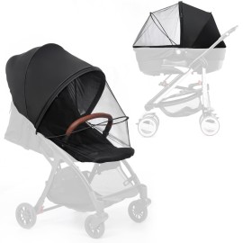 DUOMI 2-in-1 Stroller Sun Shade and Mosquito Net Cover - Universal Breathable Baby Cover With Two-Way Zipper for Extender