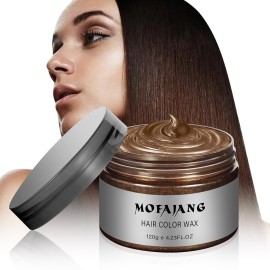 Temporary Hair Color Chalk For Kids, Hair Wax Color For 4 5 6 7 8 9 Year Old Girl Gifts, Birthday,Party, Cosplay DIY, Children\'s Day, Halloween, Christmas (1, Brown)