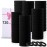 LuSeren 120PCS Black Hair Ties for Thick Hair - Seamless No Damage Elastic Ponytail Holders, Black Hair Band,Bulk Nylon Hair Elastics for Women