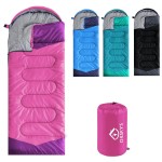 oaskys Camping Sleeping Bag - 3 Season Warm & Cool Weather - Summer Spring Fall Lightweight Waterproof for Adults Kids - Camping Gear Equipment, Traveling, and Outdoors