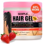 13.4oz Braiding for Twist, Locs, Braids, No Flake Extra Hold High Shine Braid Gel & Edge Control, Loc Gel Long Lasting for Locks, Cornrows Smooths & Tames Frizz Braiding Wax for All Hair Braid Types