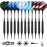 WIN.MAX Darts Plastic Tip - Soft Tip Darts Set - 12 Pcs 18 Gram with 100 Extra Dart Tips 12 Flights Flight Protectors and Wrench for Electronic Dart Board