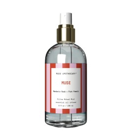 Muse Apothecary Pillow Ritual - Aromatic, Calming and Relaxing Pillow Mist, Linen and Fabric Spray, Infused with Natural Essential Oils - Great Valentine\'s Day Gift - 8 oz, Mandarin Ros + Pink Pomelo