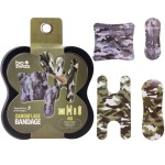 BioSwiss Bandages, Assorted Size Camouflage Print Shaped Self Adhesive Bandage Set, Latex Free, Sterile Wound Care, 60 Count