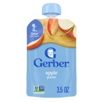 Gerber Baby Food Pouches, 2nd Foods for Babies, Apple, 3.5oz each (Pack of 12)